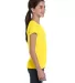 2616 LA T Girls' Fine Jersey Longer Length T-Shirt YELLOW side view