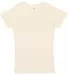 2616 LA T Girls' Fine Jersey Longer Length T-Shirt NATURAL front view