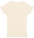 2616 LA T Girls' Fine Jersey Longer Length T-Shirt NATURAL back view