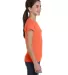 2616 LA T Girls' Fine Jersey Longer Length T-Shirt PAPAYA side view