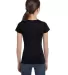 2616 LA T Girls' Fine Jersey Longer Length T-Shirt BLACK back view