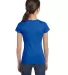2616 LA T Girls' Fine Jersey Longer Length T-Shirt ROYAL back view