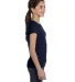 2616 LA T Girls' Fine Jersey Longer Length T-Shirt NAVY side view