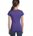 2616 LA T Girls' Fine Jersey Longer Length T-Shirt PURPLE back view
