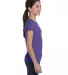 2616 LA T Girls' Fine Jersey Longer Length T-Shirt PURPLE side view