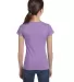 2616 LA T Girls' Fine Jersey Longer Length T-Shirt LAVENDER back view