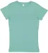 2616 LA T Girls' Fine Jersey Longer Length T-Shirt SALTWATER front view
