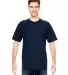 2905 Bayside Adult Union Made Cotton Tee in Navy front view