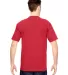 2905 Bayside Adult Union Made Cotton Tee in Red back view
