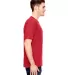 2905 Bayside Adult Union Made Cotton Tee in Red side view