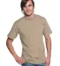 2905 Bayside Adult Union Made Cotton Tee in Sand front view