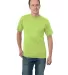 3015 Bayside Adult Union Made Cotton Pocket Tee in Lime green front view