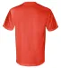 3015 Bayside Adult Union Made Cotton Pocket Tee in Bright orange back view