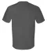 3015 Bayside Adult Union Made Cotton Pocket Tee in Charcoal back view