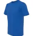 3015 Bayside Adult Union Made Cotton Pocket Tee in Royal blue side view