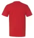 3015 Bayside Adult Union Made Cotton Pocket Tee in Red back view