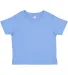 3301T Rabbit Skins Toddler Cotton T-Shirt in Carolina blue front view