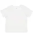 3301T Rabbit Skins Toddler Cotton T-Shirt in White front view