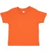 3301T Rabbit Skins Toddler Cotton T-Shirt in Orange front view