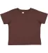 3301T Rabbit Skins Toddler Cotton T-Shirt in Brown front view