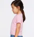 3301T Rabbit Skins Toddler Cotton T-Shirt in Pink side view