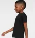 3301T Rabbit Skins Toddler Cotton T-Shirt in Black side view