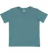 3321 Rabbit Skins Toddler Fine Jersey T-Shirt in Surf blackout front view