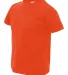 3321 Rabbit Skins Toddler Fine Jersey T-Shirt in Orange side view