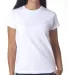 3325 Bayside Ladies' Short-Sleeve Tee in White front view