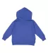 3326 Rabbit Skins Toddler Hooded Sweatshirt with P in Vintage royal back view
