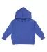 3326 Rabbit Skins Toddler Hooded Sweatshirt with P in Vintage royal front view
