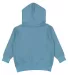 3326 Rabbit Skins Toddler Hooded Sweatshirt with P in Bermuda blackout back view