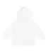 3326 Rabbit Skins Toddler Hooded Sweatshirt with P in White back view