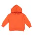 3326 Rabbit Skins Toddler Hooded Sweatshirt with P in Orange front view