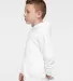 3326 Rabbit Skins Toddler Hooded Sweatshirt with P in White side view