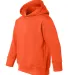 3326 Rabbit Skins Toddler Hooded Sweatshirt with P in Orange side view