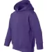 3326 Rabbit Skins Toddler Hooded Sweatshirt with P in Purple side view