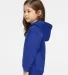 3326 Rabbit Skins Toddler Hooded Sweatshirt with P in Vintage royal side view