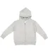 3346 Rabbit Skins Toddler Fleece Zip Hoodie in Heather front view