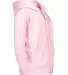 3446 Rabbit Skins Infant Zipper Hooded Sweatshirt in Pink side view