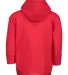 3446 Rabbit Skins Infant Zipper Hooded Sweatshirt in Red back view