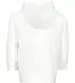 3446 Rabbit Skins Infant Zipper Hooded Sweatshirt in White back view