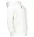 3446 Rabbit Skins Infant Zipper Hooded Sweatshirt in White side view
