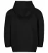 3446 Rabbit Skins Infant Zipper Hooded Sweatshirt in Black back view