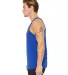 BELLA+CANVAS 3480 Unisex Cotton Tank Top in True royal side view