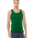 BELLA+CANVAS 3480 Unisex Cotton Tank Top in Kelly front view