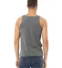 BELLA+CANVAS 3480 Unisex Cotton Tank Top in Deep heather back view