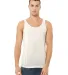 BELLA+CANVAS 3480 Unisex Cotton Tank Top in Oatmeal triblend front view