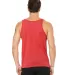BELLA+CANVAS 3480 Unisex Cotton Tank Top in Red triblend back view