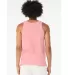 BELLA+CANVAS 3480 Unisex Cotton Tank Top in Pink back view